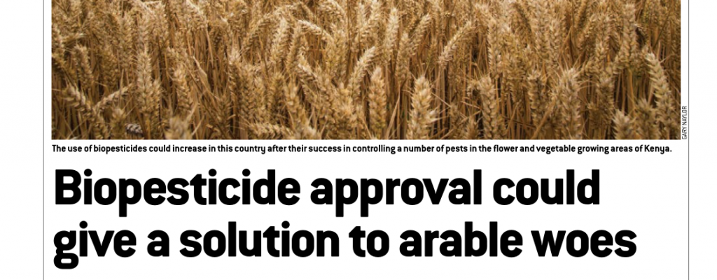 Biopesticides for the UK in the spotlight in farming press