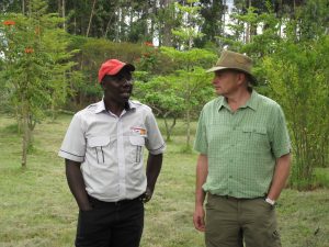 Andrew Burgess learning about Real IPM in Kenya in order to bring the products and techniques to European farming